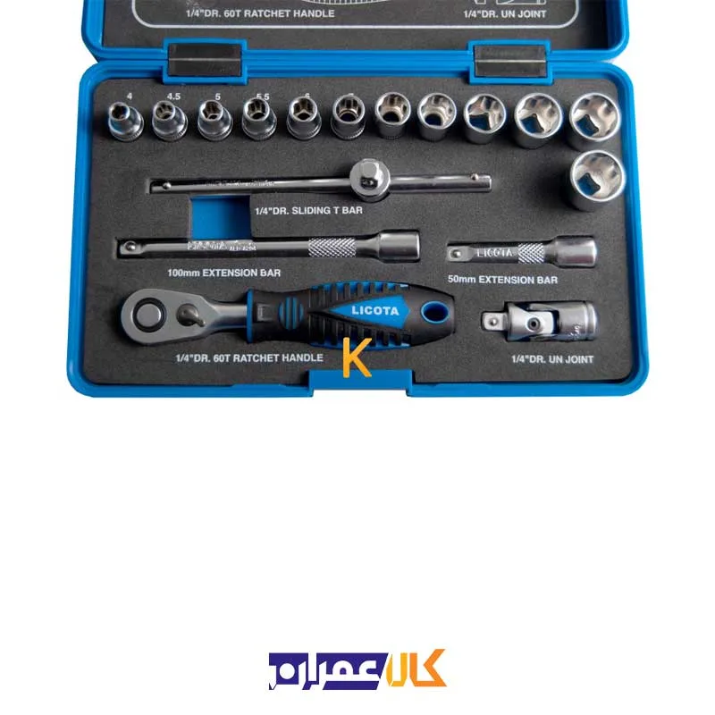 مجموعه 17 عددی آچار بکس مدل TSK-30001 لیکوتا