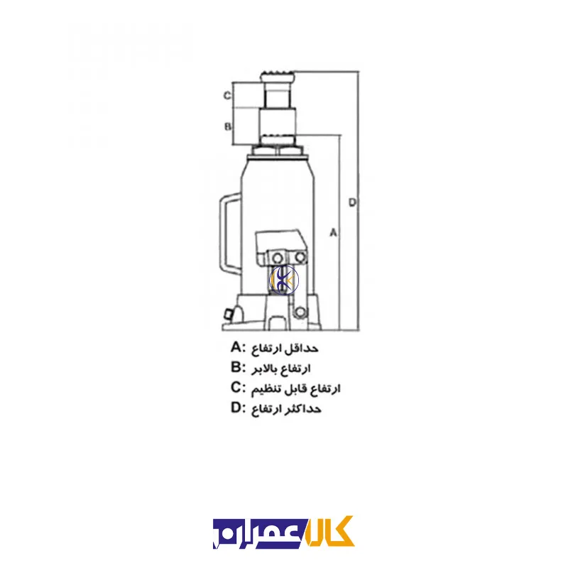 جک روغنی 3 تن مدل T90304D-S بیگ رد