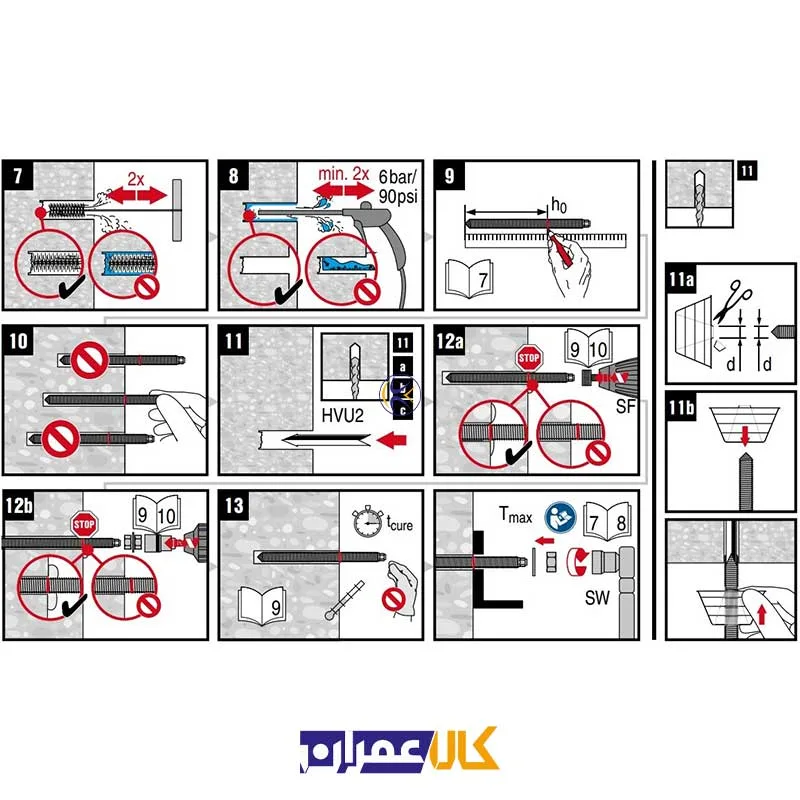 چسب کاشت هیلتی HVU 2 M24
