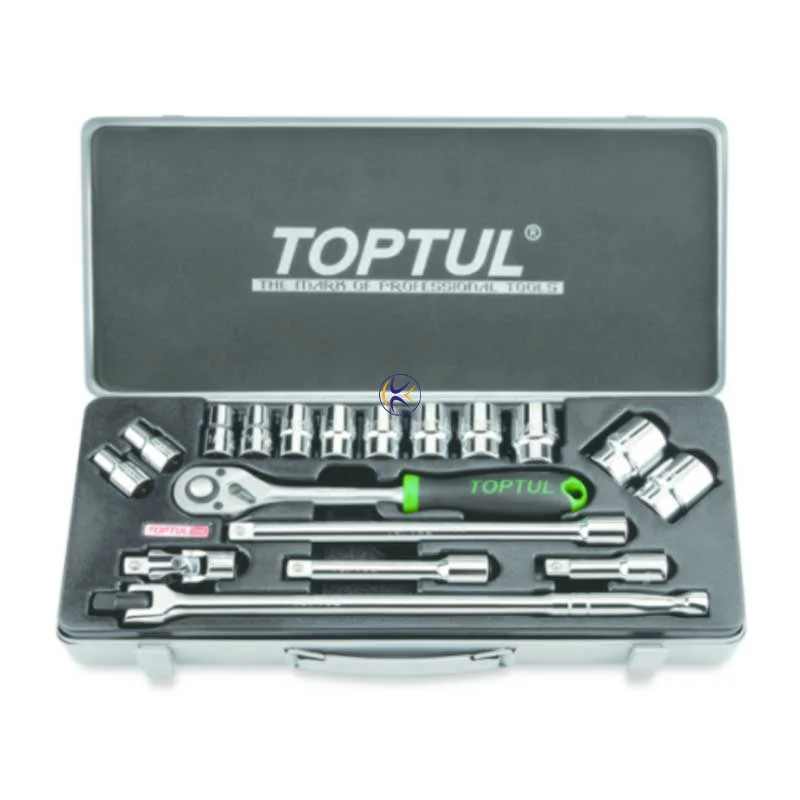 جعبه بکس 18 پارچه 1/2 6 پر اینچی مدل GCAD1810 تاپ تول TOPTUL