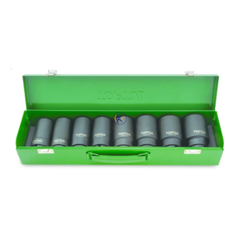 جعبه بکس مشکی 3/4 ، 8 پارچه بلند مدل GDAD0802 تاپ تول TOPTUL