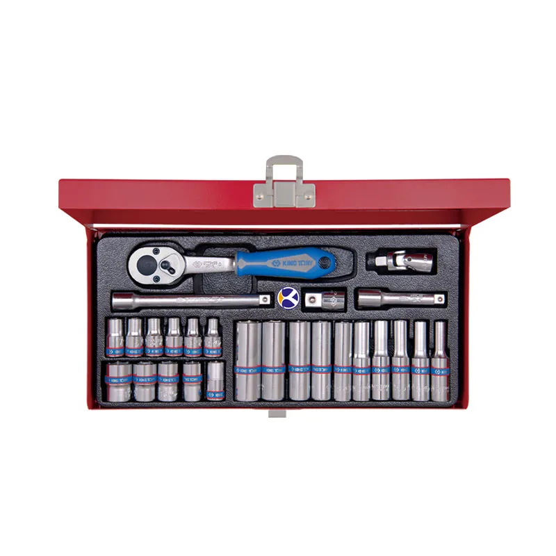 ست جعبه بکس 26 عددی 6 پر درایو 1/4 اینچ مدل 2526SR کینگ تونی