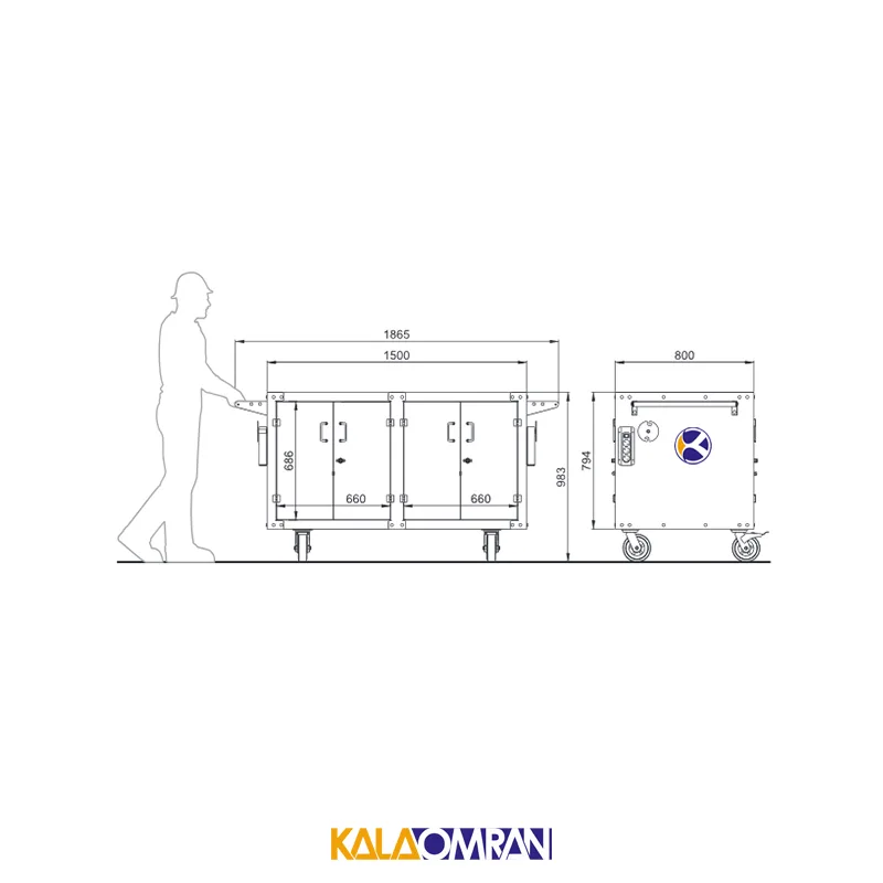 میز کار حرفه ای شاهرخ ابزار کد T150