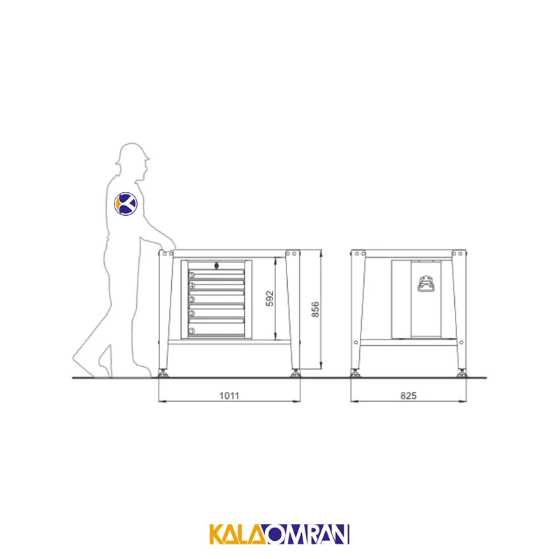 میز کار حرفه ای شاهرخ ابزار کد T100