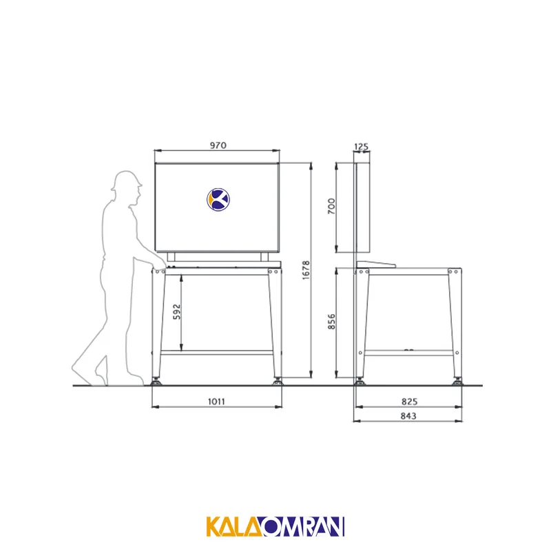 میز کار حرفه ای شاهرخ ابزار کد MT101B