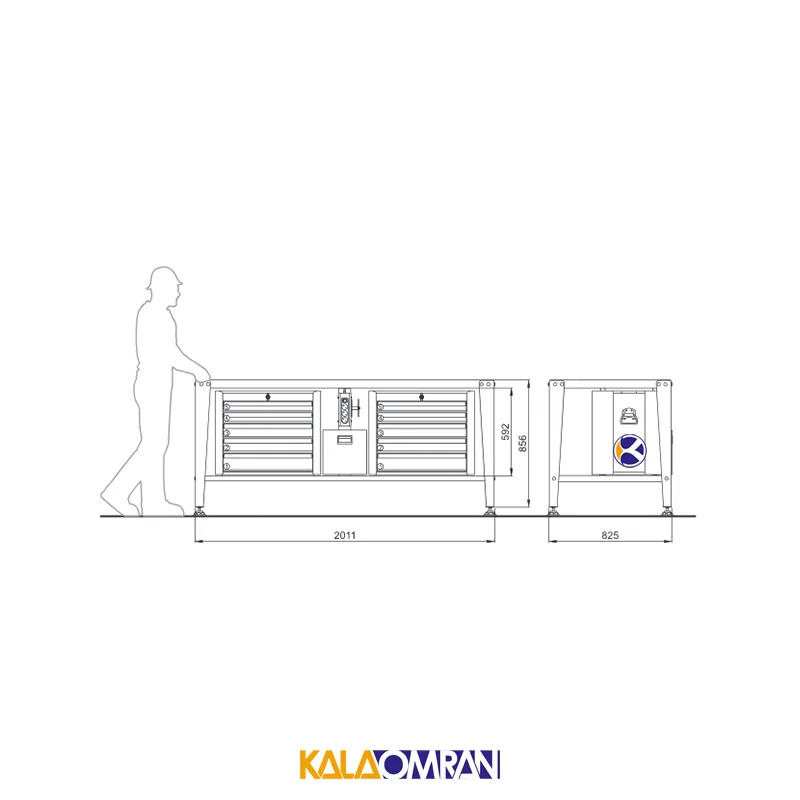 میز کار حرفه ای شاهرخ ابزار کد 200T
