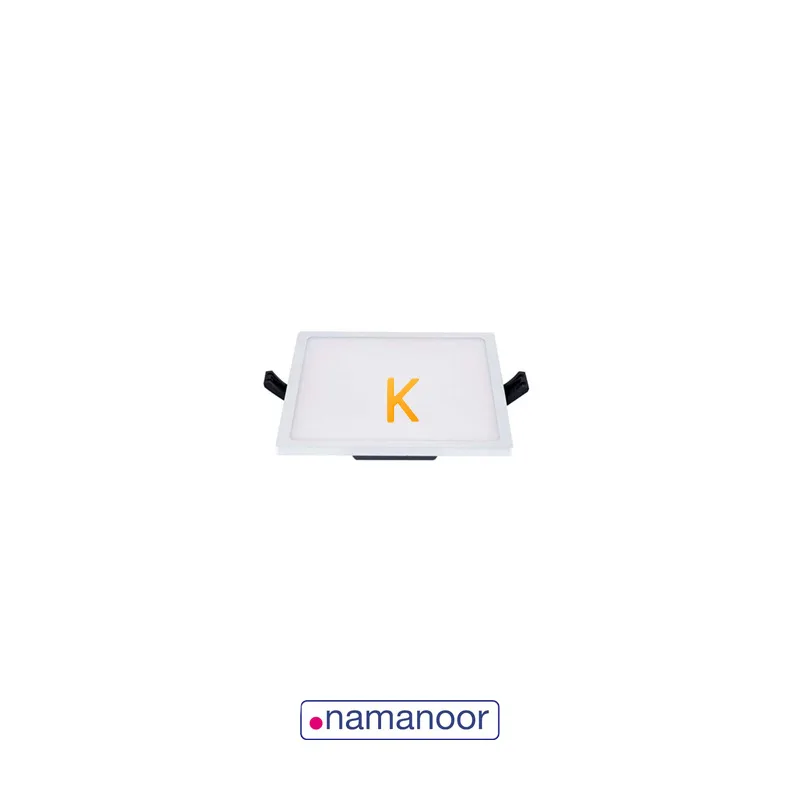 پنل توکار 8 وات مربع باریک نمانور