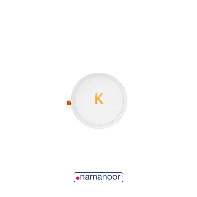 پنل توکار 8 وات دایره باریک نمانور
