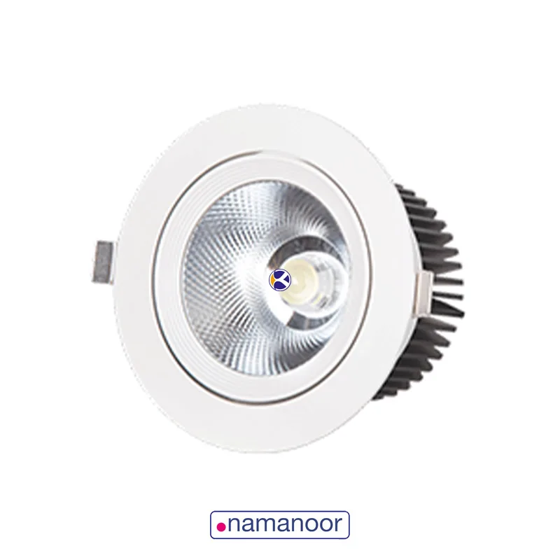 سیلندری 33 وات دور سفید سری 919 با سایز برش 140mm نمانور