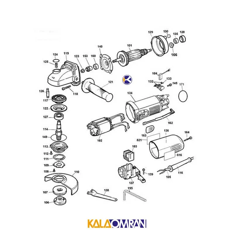 مینی فرز مدل DWE4010 دیوالت