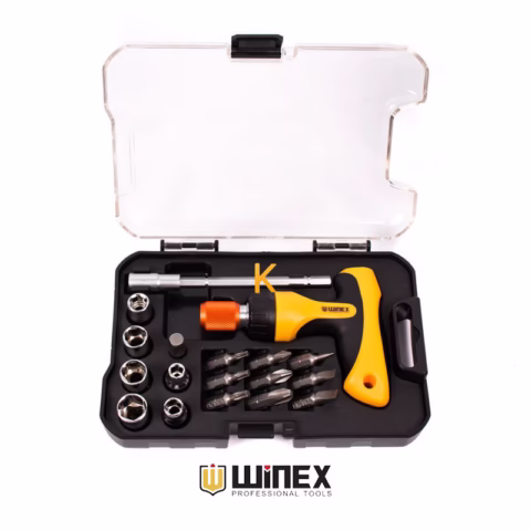 مجموعه 18 عددی پیچ گوشتی و سری پیچ گوشتی وینکس مدل EH2512