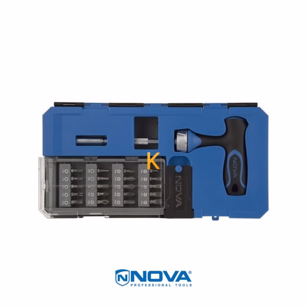 مجموعه 25 عددی سری پیچ گوشتی و آچار نووا مدل NTS 1333