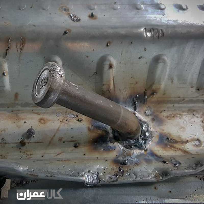 تست جوش گل میخ سقف متال دک