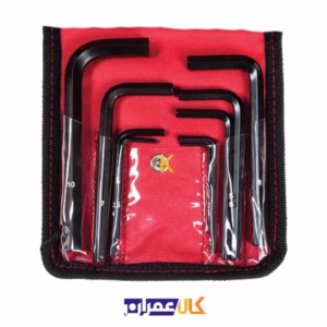 مجموعه آچارهای آلن کوتاه با کیف برزنتی SL5010 ایران پتک
