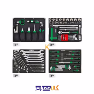 قیمت جعبه ابزار 134 پارچه مدل GCZ-134A تاپ تول