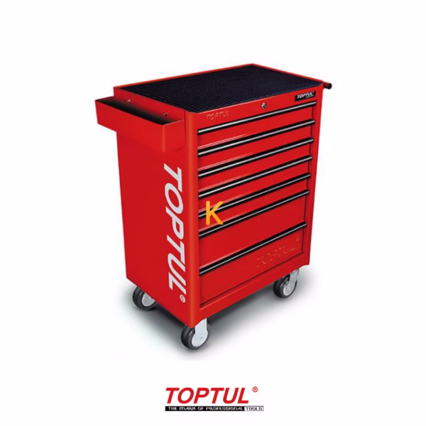 جعبه ابزار 7 کشو چرخ دار با ابزار مدل GT-28306 تاپ تول