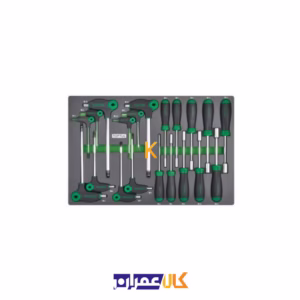خرید جعبه ابزار 7 کشو چرخ دار با ابزار مدل GE-21405 تاپ تول