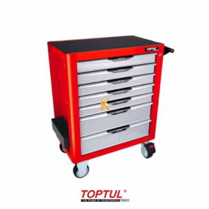 جعبه ابزار 7 کشو چرخ دار با ابزار مدل GE-26118 تاپ تول