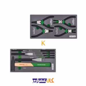 بهترین قیمت جعبه ابزار 7 کشو چرخ دار با ابزار مدل GE-26118 تاپ تول