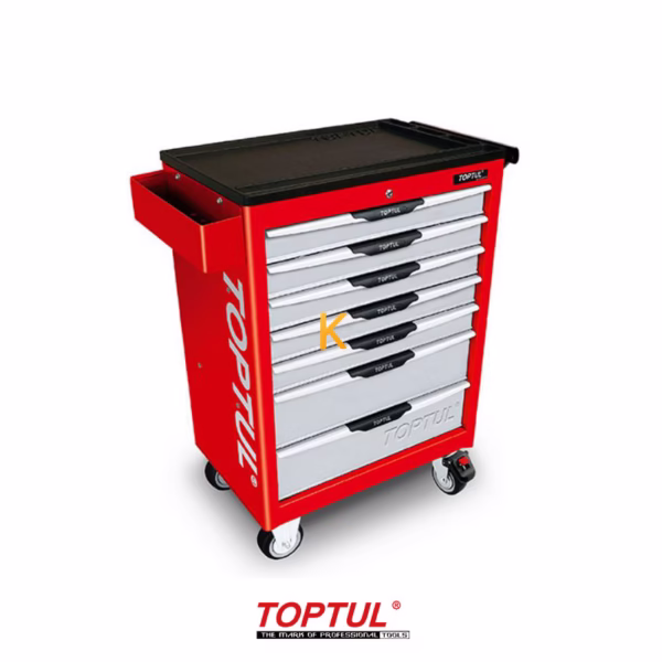 جعبه ابزار 7 کشو چرخ دار با ابزار مدل GE-20804 تاپ تول