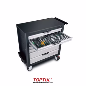 جعبه ابزار 7 کشو چرخ دار با ابزار مدل GV33813 تاپ تول