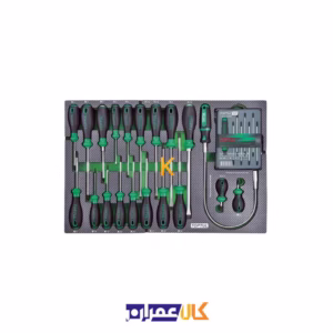 نمایندگی جعبه ابزار 7 کشو چرخ دار با ابزار مدل GE-3402 تاپ تول