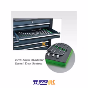 فروش اینترنتی جعبه ابزار 7 کشو چرخ دار با ابزار مدل GE-3402 تاپ تول