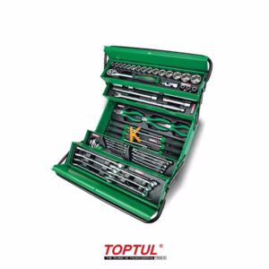 جعبه ابزار 3 طبقه 62 پارچه کارگاهی مدل GCAZ0057 تاپ تول