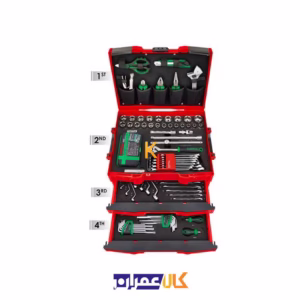 خرید جعبه ابزار 6 طبقه 137 پارچه مدل GCZ-137A تاپ تول