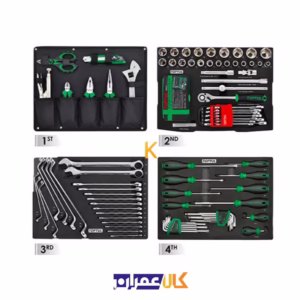 قیمت جعبه ابزار 6 طبقه 137 پارچه مدل GCZ-137A تاپ تول