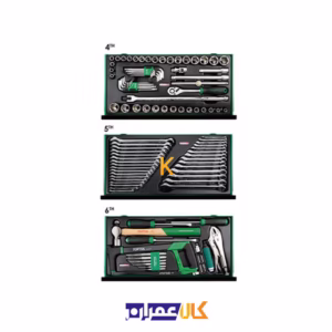 فروش آنلاین جعبه ابزار 6 کشو رومیزی مدل GCBZ120A تاپ تول