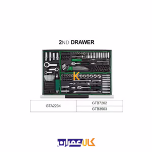 قیمت جعبه ابزار 7 کشو چرخ دار مدل GT-28303 تاپ تول
