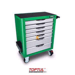 جعبه ابزار 7 کشو چرخ دار با ابزار مدل GE-26117 تاپ تول