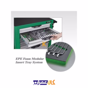 خرید آنلاین جعبه ابزار 7 کشو چرخ دار با ابزار مدل GE-26117 تاپ تول