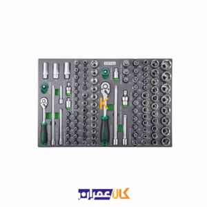 قیمت جعبه ابزار 7 کشو چرخ دار با ابزار مدل GE-30817 تاپ تول