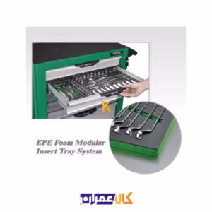 بهترین قیمت جعبه ابزار 7 کشو چرخ دار با ابزار مدل GE-30817 تاپ تول