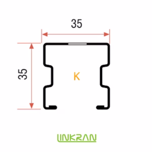 پروفیل C چنل 35×35 لینکران