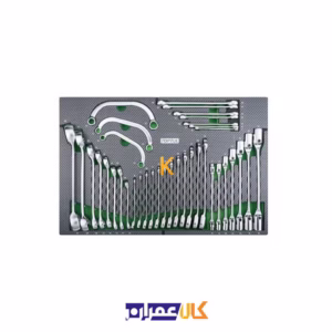 فروش جعبه ابزار 7 کشو چرخ دار با ابزار مدل GE-30817 تاپ تول