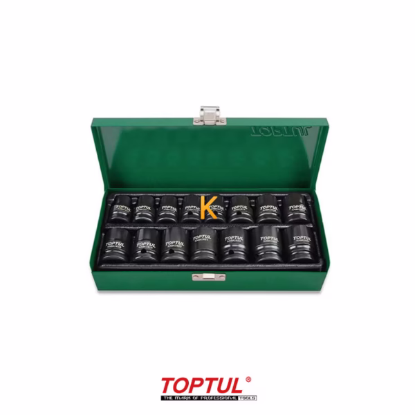 جعبه بکس فشار قوی 15 پارچه 1/2 اینچ مدل GDAD1501 تاپ تول