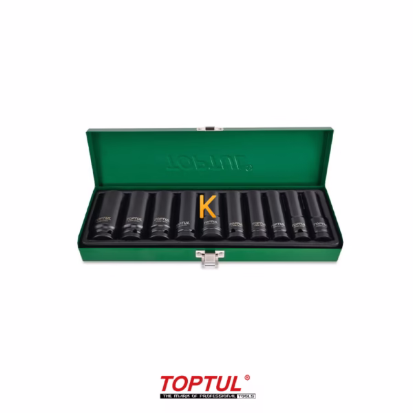 جعبه بکس فشار قوی 10 پارچه 1/2 اینچ مدل GDAD1002 تاپ تول