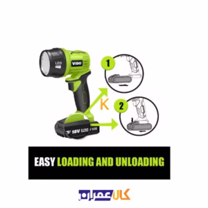 قیمت چراغ قوه شارژی 18 ولت مدل WD046610180 ویدو