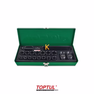 جعبه بکس فشار قوی 18 پارچه 1/2 اینچ مدل GCAD1807 تاپ تول