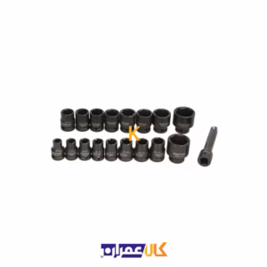 خرید جعبه بکس فشار قوی 18 پارچه 1/2 اینچ مدل GCAD1807 تاپ تول