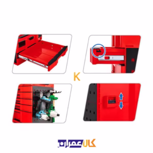 قیمت کشو ابزار دو طبقه مدل TEAK4602 تاپ تول