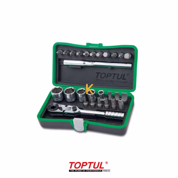 جعبه بکس 27 پارچه 1/4 اینچ مدل GADW2701 تاپ تول