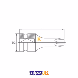قیمت آلن بکسی فشارقوی کوتاه 1/2 اینچ مدل KADA16 تاپ تول
