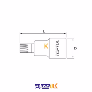 فروش آچار بکس هزار خاری 1/2 اینچ مدل BCHA16 تاپ تول