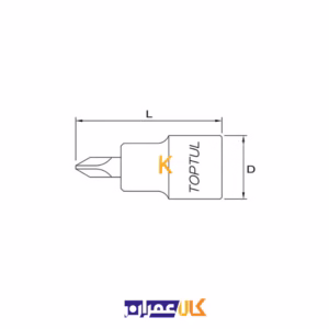 خرید آنلاین بکس پیچ‌گوشتی چهارسو 1/2 اینچ مدل BCAA16P تاپ تول