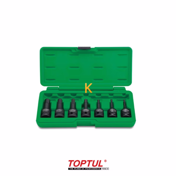 جعبه بکس فشار قوی 7 پارچه 1/2 اینچ مدل GDAI0702 تاپ تول