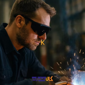 عینک ایمنی دودی مدل FX-3002-S ریندر Reindeer